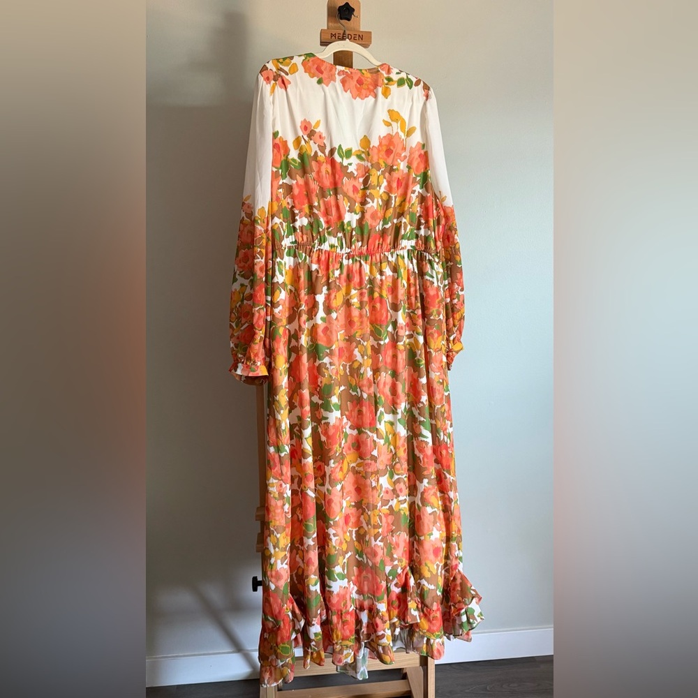 Anthropologie | Vineet Bahl | Floral V-Neck Maxi Dress - Picture 3 of 6